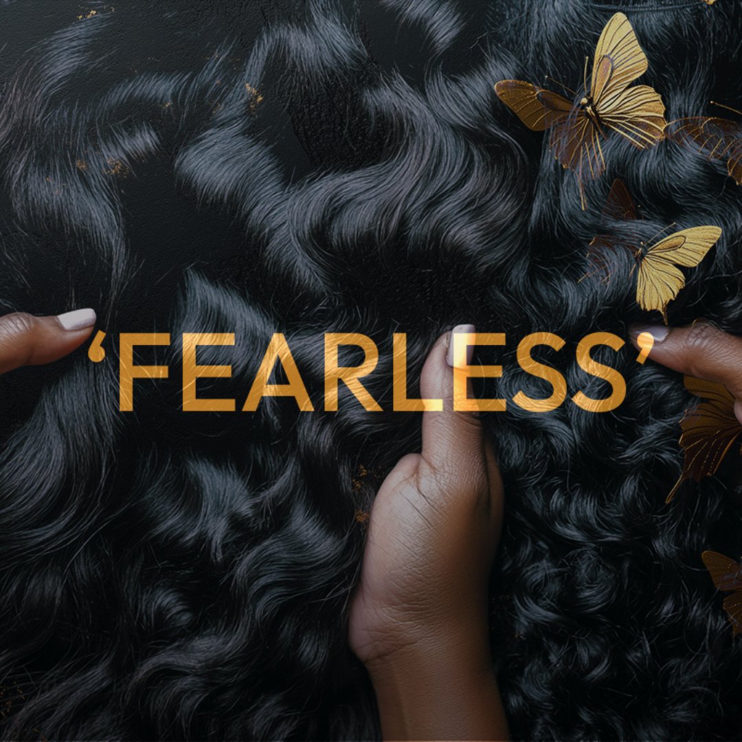 FEARLESS Collection Banner – "FEARLESS Collection - Premium deep wave bundles with natural texture and unmatched quality. Perfect for voluminous, long-lasting hairstyles